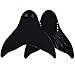 Goalukk Mermaid Tails for Swimming Training Diving Swim Fin with Monofin for Kids and Adults(Pink Blue Black) (Black, Small fit for Kids)
