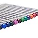 Sakura 14 Pcs Pigma Micron Fine Line Pen Set Assorted Colors 05# 0.45mm Ink Drawing Pens Set with Pen Case