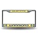 Rico Industries NBA Golden State Warriors Bling Chrome License Plate Frame with Glitter Accent