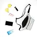 Morlsen Waist Bag Fashion Fanny Packs for Women Waist Pack Holographic Shiny Fanny Pack Bum Bag with Adjustable Belt for Rave, Festival, Travel, Party Bum Bag for Women, Girls, Kids (Silver)