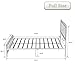 Amooly Full Metal Bed Frame with Wood Headboard Platform Bed Frame/Strong Slat Support/Easy Assembly/Box Spring Optional