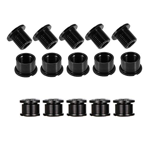 Saiper 10pcs M8 Single Bike Chainring Bolts 7075 Aluminum Alloy Bicycle Crankset Nuts Chainwheel Screws Fit for Road Bike, Mountain Bike, BMX, MTB, Fixie - Thumbnail 4