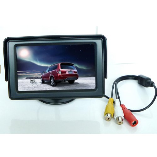 Buyee 4.3-Inch TFT LCD Rear View Monitor and Night Vision Car Reverse Backup Camera