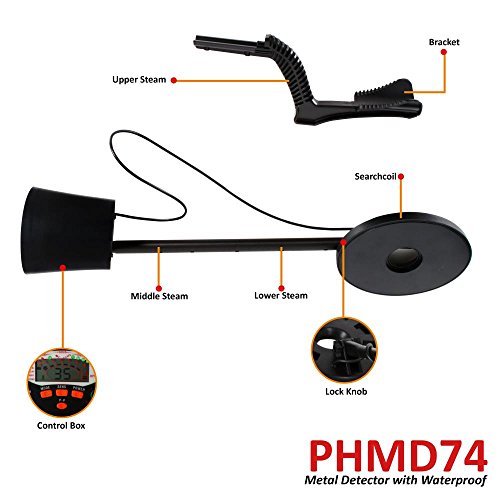 Pyle-Pro-Pinpointer-Metal-Detector-Handheld-Metal-Detector-W-High-Sensitivity-Built-in-Speaker-Comfortable-Arm-Support-5-Detection-Modes-Find-Gold-Silver-Iron-Coins-Jewelry-PHMD74