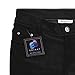 Enimay Women's Colored Jean Look Jeggings Tights Spandex Leggings Yoga Pants Black Large