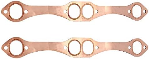 Pigup 2PCS/Set Replacement for SB Chevy 327 305 350 383 Oval Port Header Exhaust Gaskets Car Accessories
