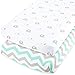 Cuddly Cubs Changing Pad Covers – 2 Pack – Snuggly Soft Plush Cotton Changing Table Covers for Boy, Girl – Fits Perfectly on Summer Infant and Other 16 x 32 Baby Changing Table Pads – Green and Grey