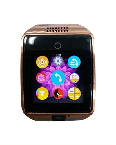 COLOFAN C02 Men and Women Bluetooth Smart Watches Can Plug Mobile Phone Card Phone Camera Sport Watch Pedometer (Gold with Black Band)