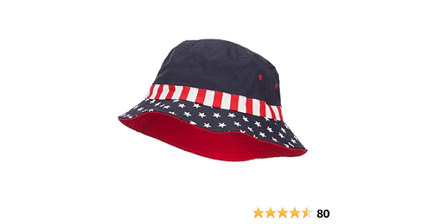 MG USA Flag Bucket Hat at Amazon Men's 