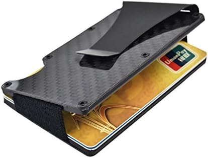 Nevera Carbon Metal Wallet Mini Money Clip Brand Credit Card ID Holder With