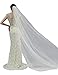 Belle House White Tulle Sheer Wedding Bridal Veils Cathedral for Bride