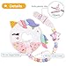 Unicorn Donut Cookies Silicone Teether Pacifier Clip Set Non Toxic(Pink)