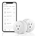 TOPGREENER Smart Mini Wi-Fi Plug with Energy Monitoring, Smart Outlet, Control Lights and Appliances from Anywhere, No Hub Required, Works with Alexa and Google Assistant, TGWF115PRM, 2-Pack