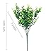 CQURE Artificial Flowers, Fake Flowers Artificial Greenery Plants Eucalyptus Outdoor Bridal Wedding Bouquet for Home Garden Party Wedding Decoration 5 Bunch (White)