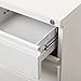 Hirsh 20-inch Deep Metal Mobile Pedestal File 3-Drawer Box/Box/File. White