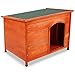 Tangkula Dog House Pets Products Pet Extreme Log Cabin Weather Resistant Home Outdoor (M)