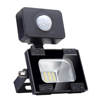 Sararoom 10W Foco LED Exterior,Con Sensor Movimiento Proyector LED ...