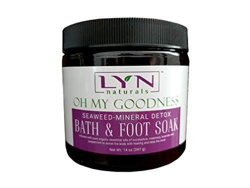 Oh My Goodness, Seaweed Mineral Bath Salts – Detox Bath & Foot Soak. Soothe, Hydrate, Nourish. Essential Oil Blend