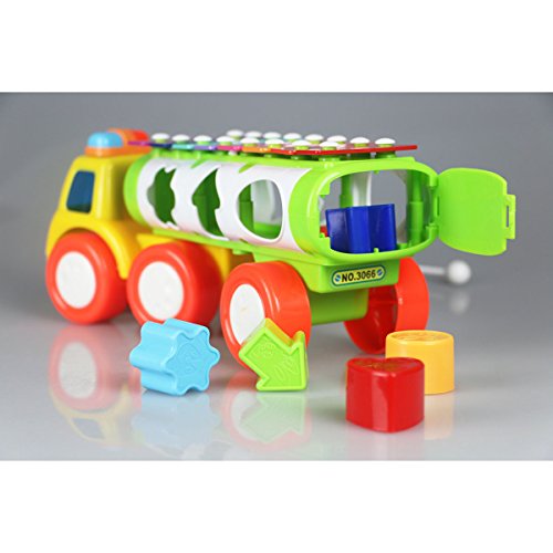 8 Nota Xilófono Piano Caja Clasificadors Carro Musical Instrumento para Niños de 2 Años