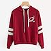 Girls’ Hoodie, Misaky Pullover Sweatshirt for Teen Girls Striped Loose Planet Print Long Sleeve Hooded Blousethumb 1