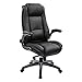 KADIRYA Office Chair Big and Tall 500 Pound Wide Seat, PU Leather Executive Computer Chair High Back, Home Office Desk Chairs for Heavy Duty Large People(Black A)