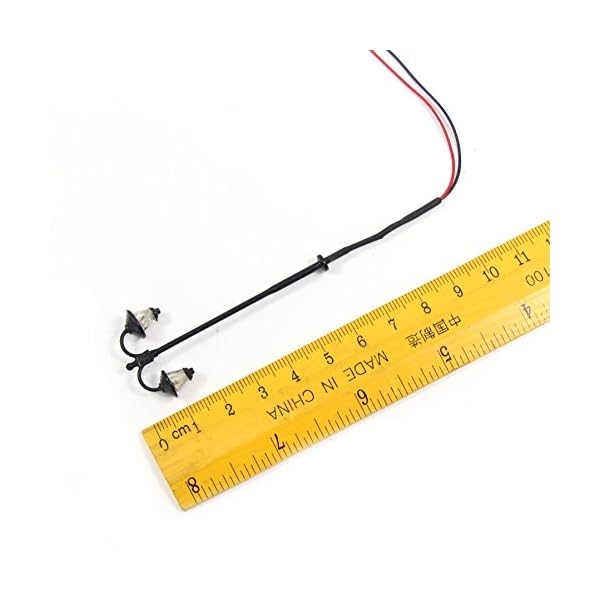 Evemodel 10 Stk. LED Parklaternen Lampen Beuchtung 60mm 1:87 Spur H0 Minigarten Puppenhaus Dekor DIYcraft – Bild 5