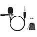 Lavalier Microphone, Mugig Lapel Microphone, with Easy Clip on System, Compatible for Android & iOS Smartphones, YouTube, Interview, Video Conference, Podcast, Noise Cancelling Mic (Black)