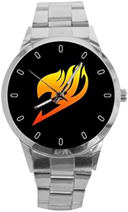 Anime Fairy Tail Logo Custom Metal Classic Stainless Steel Men's Sports Watch Best Gift