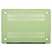 MOSISO Plastic Hard Case & Keyboard Cover & Screen Protector Only Compatible MacBook Air 13 Inch (Models: A1369 & A1466, Older Version Release 2010-2017), Chartreuse