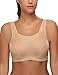 Wingslove Women's Full Coverage High Impact Wirefree Workout Non Padded Sports Bra Bounce Control (Nude,46C)