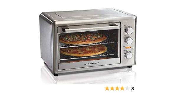 Horno Hamilton Beach Eléctrico XL Convection Oven with Rotisserie :  Amazon.com.mx: Hogar y Cocina