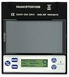 Iljin Display Auto-Darkening Welding Helmet Replacement Cartridge Lens, Solar and Battery, Cartridge 5.24 x 4.5 x 0.39