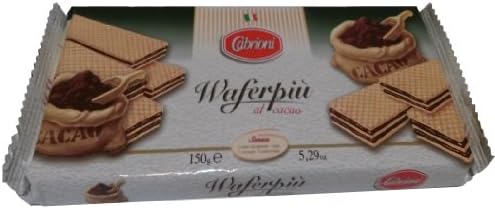 Cabrioni Waferpiu, al Cacao' Chocolate Creme Wafer - 2 pack