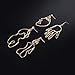Gold Face Earrings Abstract Design - MOOKOO 4 Pair Hollow Picasso Hand Geometric Statement Earrings for Girls Teens Women