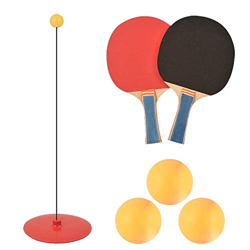 image for Volwco Table Tennis Trainer Elastic Shaft,Portable Table Tennis Set wi