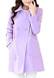 ZSHOW Women's A Line Double Breasted Wool Winter Coat