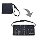 Professional Makeup Artist Tool Belt, Cosmetics Organizer with Zippered Pockets and Brush Holders
