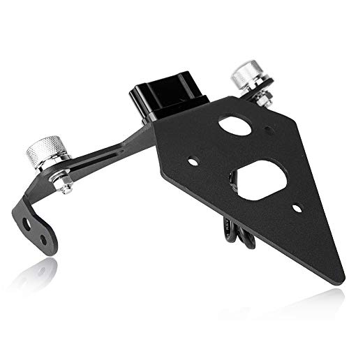 FATExpress License Plate Holder for Triumph Daytona Street Triple Motorcycle Accessories Black Tail Light Bracket Mount Tidy Fender Eliminator 2013 2014 2015 2016 2017 2018 2019