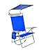 Deluxe 4 position Aluminum Beach Chair w/ Canopy & Storage Pouch