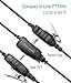 Single Wire Earpiece for Motorola Radios CLP1010 CLP1040 CLP1060, in-Line PTT, Reinforced Cable, Acoustic Tube Surveillance Headset, Replace for HKLN4487 & HKLN4603