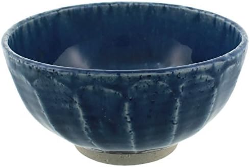 Mino Ware MINO CRAFT chamfer Rice Bowl lapis lazuli