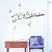 DECOWALL DA-1706 Floral Birds on Tree Kids Wall Stickers Wall Decals Peel and Stick Removable Wall Stickers for Kids Nursery Bedroom Living Room d?cor Art Branch Decoration Flying Home Murals Vinyl