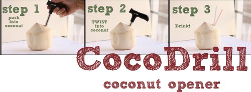Karma Kitchen Nut Milk Bag + CocoDrill Coconut Opener Tool Combo = 1 Gallon XL nutmilk bag for sprouting, juicing+ open young coconut water!