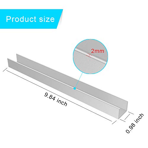 2 Pack Extra Long Safety Banister Reinforcement Groove for Baby, Dog, Pet Gate - Interface Reinforcement Trough Stair Guardrail Accessories
