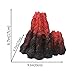 Volcano Aquarium Ornament, Aquarium Decor Fish Tank Decoration Artificial Fish Tank Landscape Replica Decoration Accessories Volcano Sculpture Kitthumb 2