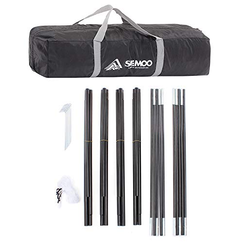 SEMOO Waterproof 4-5 Person 2 Doors 3 Season Family Cabin Tent for Camping with Carry Bag, 2000mm