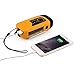 OUTAD Solar Hand Crank Self Powered Emergency FM Radio with MP3 Audio Music Player LED Flashlight and 2000mAh Power Bank