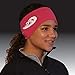 TrailHeads Womens Ponytail Headband - Moisture Wicking Hair Headband for Running, Winter, Workout - Athletic Headband Women - Berry/Reflective Silver
