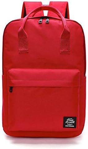 YingTech Lady Boy Girls Backpack Women Preppy School Bags For Teenagers Men Oxford Travel Bags Girls Laptop Backpack Mochila (Red)