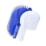 SweetPetGarden Self Groomer with Catnip Pouch,Cat Self Groomer Wall Corner Massage groomer Cat Self Grooming Brush